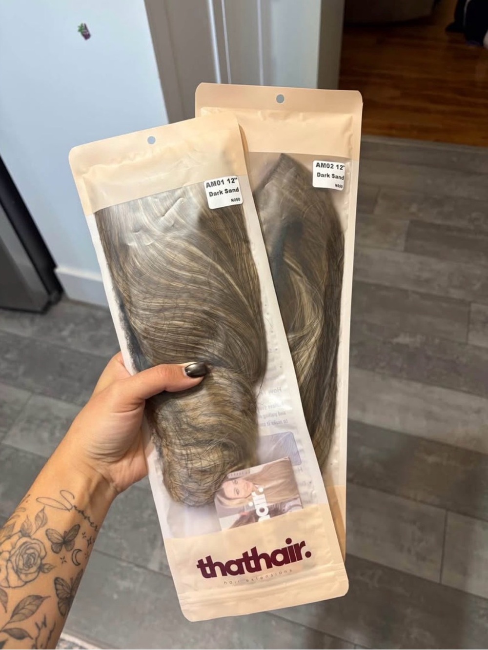 ThatHair Halo Extensions - 12” Dark Sand